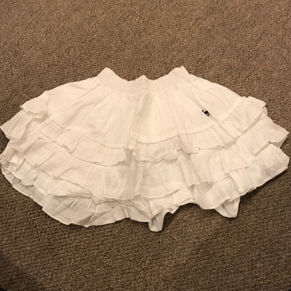 White Ruffle Skirt